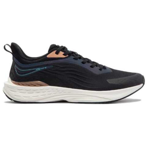 361° FlyFish Mesh Cushioning, Wear Resistant Low top Running Shoes Men’s Black White