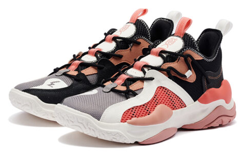 361° Textile, Leather Cushioning Slip Resistant Abrasion Resistant Coverage Support Low top Basketball Shoes Men’s