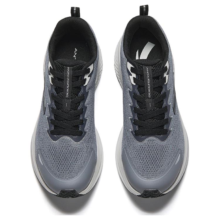 CHAOJIANTA Slip Resistant Abrasion Resistant Low top Casual Running Shoes Men’s Gray Black