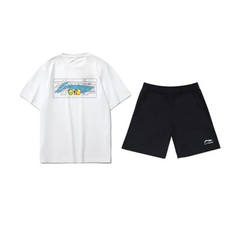 Li Ning Casual Sportswear Unisex White+Black
