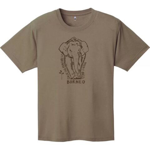 MONTBELL Quick Dry T Shirts Unisex Umber