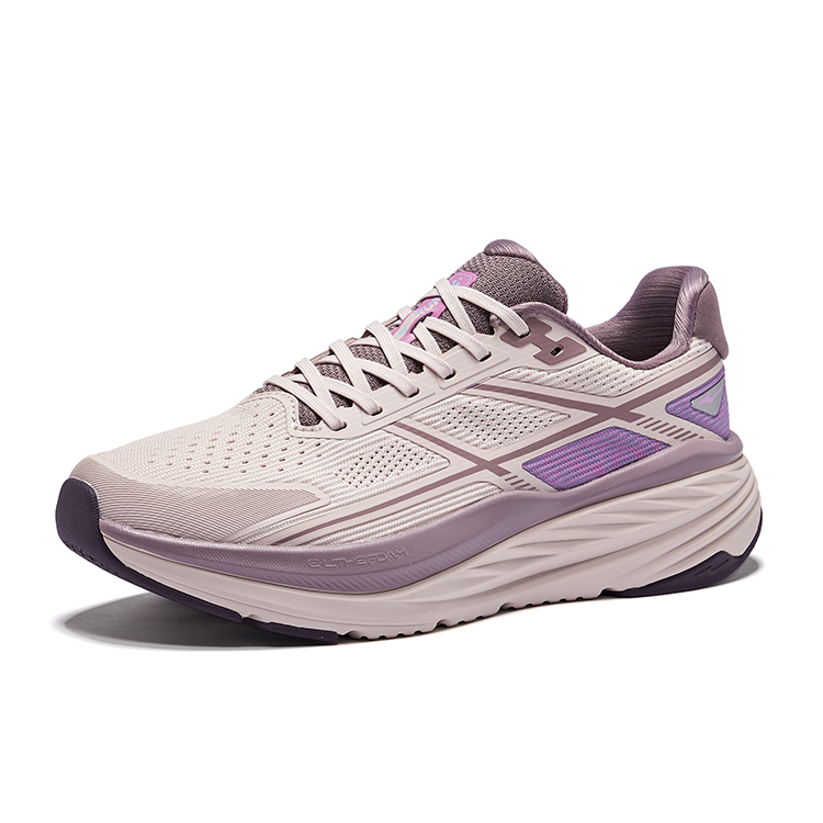 Erke Cushioning Slip Resistant Breathable Low top Casual Running Shoes Women’s Yam Gray Dusty Purple