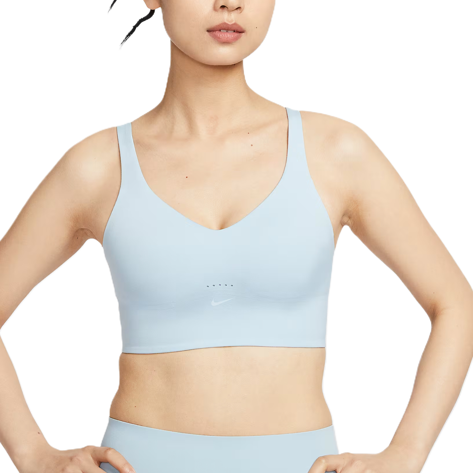 Nike AlateDri Fit SS25 Sports Underwear Women’s Light Armory Blue White