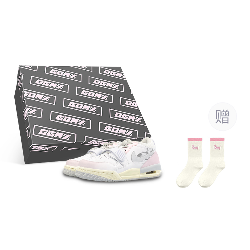 Jordan Legacy 312 Low top Vintage Basketball Shoes Men’s Silver Pink