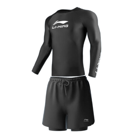 Li Ning Black Swimsuit Set Men's