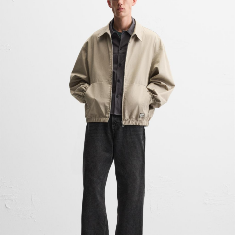 ZARA Jackets & Coats Men’s Raw White