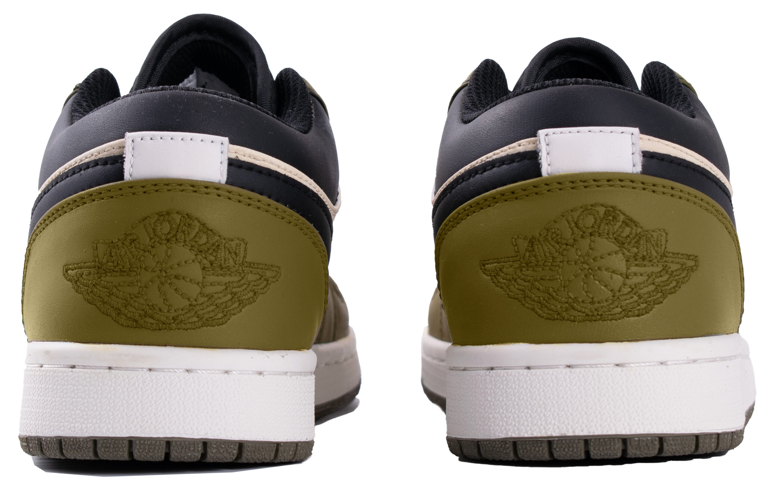 Jordan Air Jordan 1 Summer Solstice WS Low top Vintage Basketball Shoes Unisex Black White Green