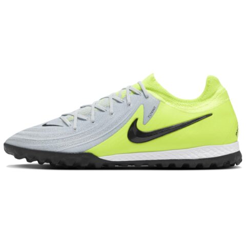 Nike Phantom GX 2 Pro TF Turf Synthetic Leather Slip Resistant Abrasion Resistant Soccer Shoes Unisex Yellow Gray