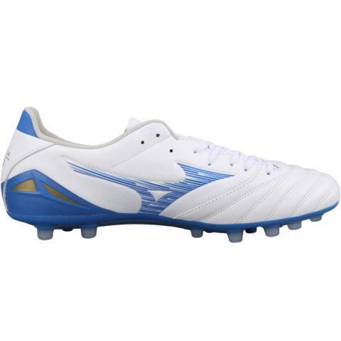 Mizuno Morelia Neo 4 AG Rubber Short Studs Cushioning Coverage Soccer Shoes Men’s White Blue