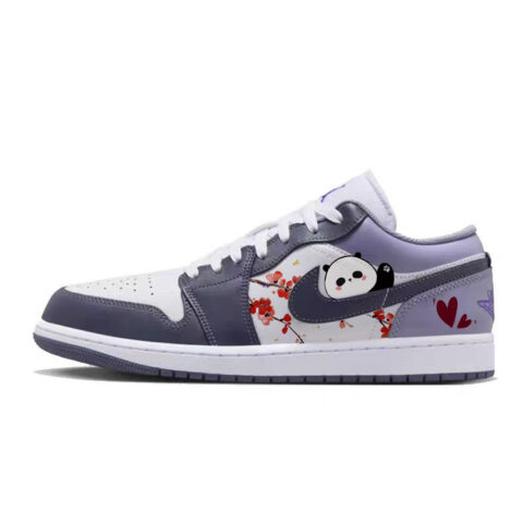 Jordan Air Jordan 1 Vintage Basketball Shoes Men’s Low Top White/Purple