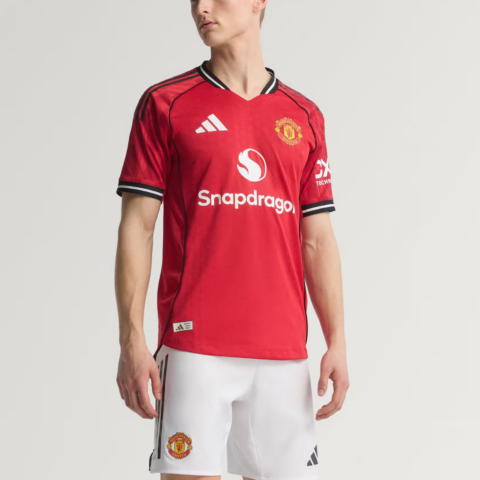 Adidas Free Shipping With AdiClub Manchester United 25/26 Home Authentic Jersey
