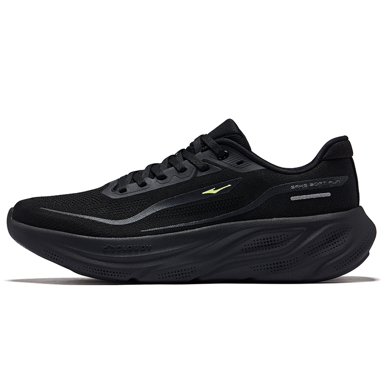 Erke Breathable Rebound Breathable And Resilient Low top Running Shoes Men’s Jet Black