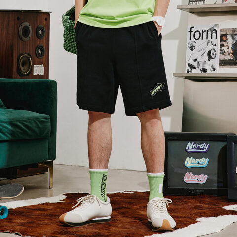 Nerdy Loose Fit Shorts Unisex Black