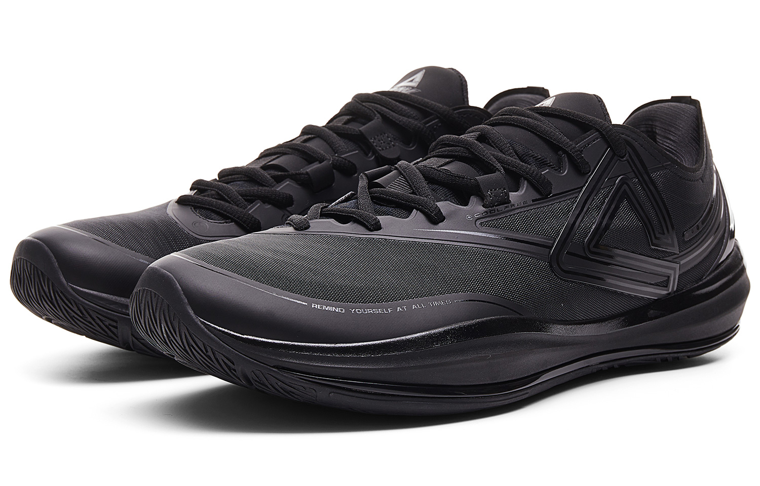 PEAK Lightness 3.0 Cushioning Slip Resistant Low Top Basketball Shoes Men’s All Black