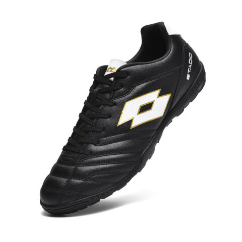 LOTTO SOLISTA Slip Resistant Abrasion Resistant Soccer Shoes Men’s Black