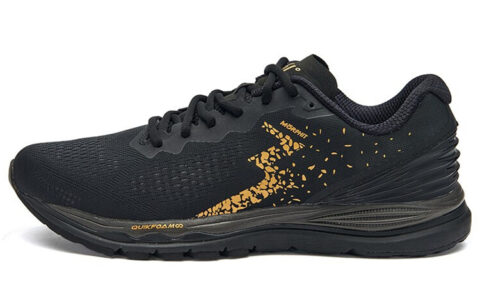 361° Cushioning Breathable Abrasion Resistant Slip Resistant Low top Running Shoes Men’s Black Gold
