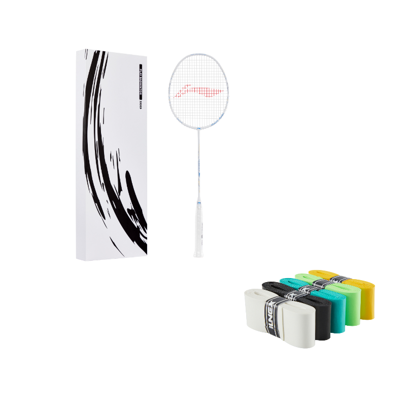 Li Ning WS79S Full Carbon Badminton Rackets Control Type All around Defense Advanced Level 675MM Unisex 5UG6 White