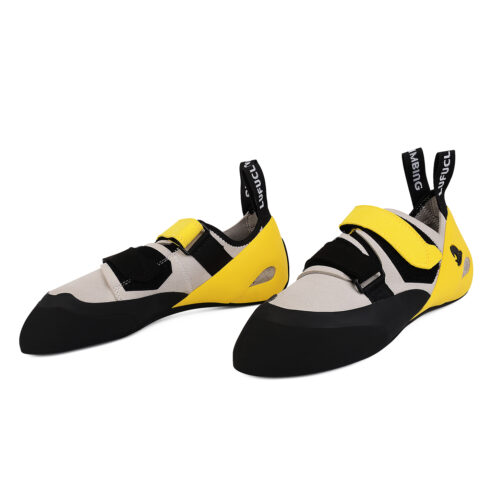 LUFU Slip Resistant Abrasion Resistant Low top Rock Climbing Shoes Unisex Gray