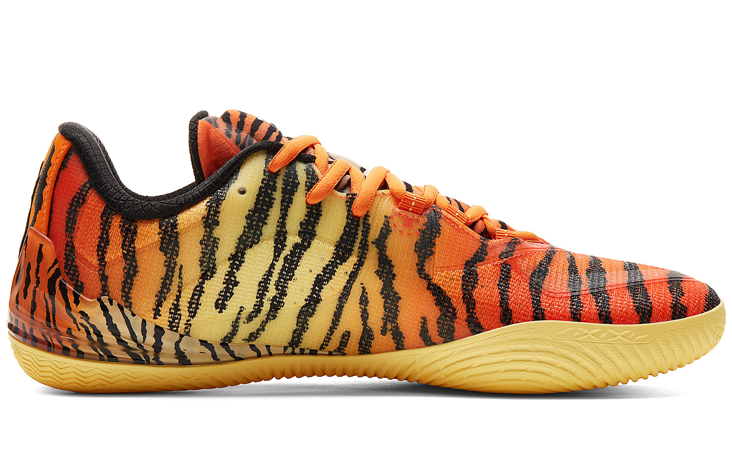 PEAK Cushioning Abrasion Resistant Coverage Low top Basketball Shoes Men’s Orange Yellow Black