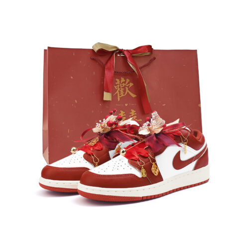 Jordan Air Jordan 1 Low top Vintage Basketball Shoes Women’s Red