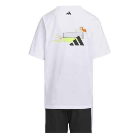 Adidas Casual Sportswear White Black Children Aged 3 7 Years Old