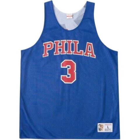 Mitchell Ness Basketball Jersey Unisex Blue