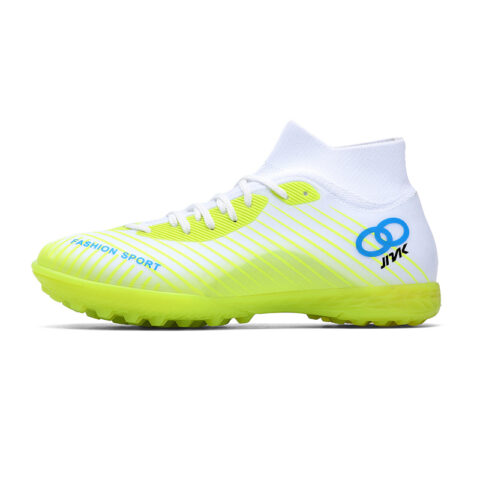 JINLAIKE Soccer Shoes Unisex High Top Neon Green, Pink, Black Gold, Aqua