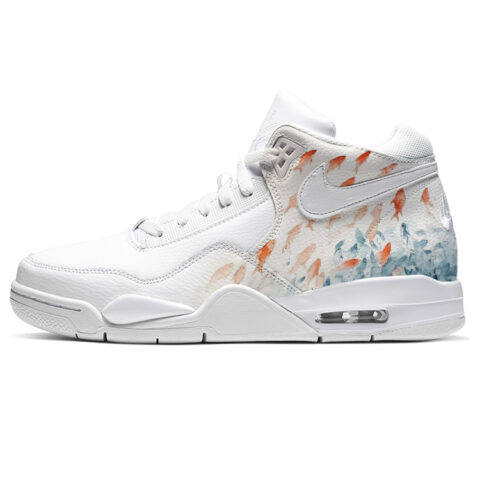 Nike Flight Legacy Vintage Basketball Shoes Men’s Mid Top L Blue/White