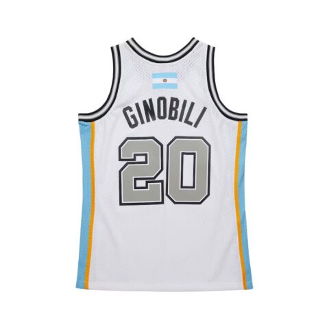 Mitchell Ness 2002 Hardwood Classics Retirement Manu Ginobili San Antonio Spurs «» swingman jersey