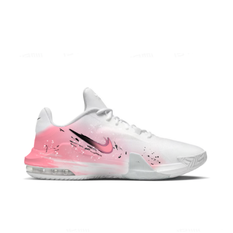 Nike Air Max Impact 4 Pink Cherry Blossom Swift Fashion Trend Mesh Mid top Basketball Shoes Unisex