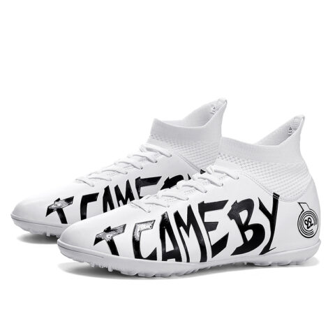 SHUANGDING Slip Resistant TF Turf Artificial Turf Synthetic Leather Soccer Shoes Unisex