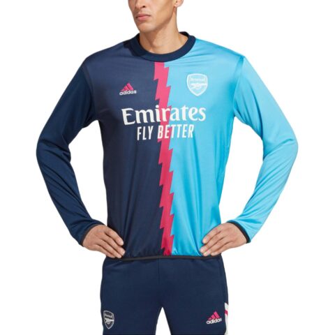 Adidas ArsenalAEROREADY Soccer Jersey Men's Marine Blue/Sky Blue