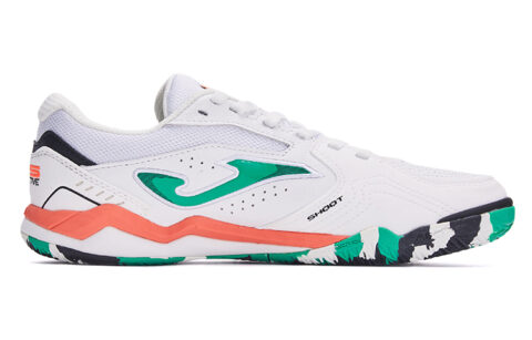 Joma IC/in Leather Slip Resistant Abrasion Resistant Soccer Shoes Men’s White Green