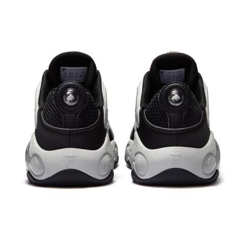 FILA FUSION VERTICAL Crack Shoes Textile, Synthetic Leather Low top Vintage Basketball Shoes Men’s Black Silver