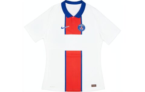 Nike Soccer Jersey Player Edition 2020 21 Season, Paris Saint Germain, Away Unisex White