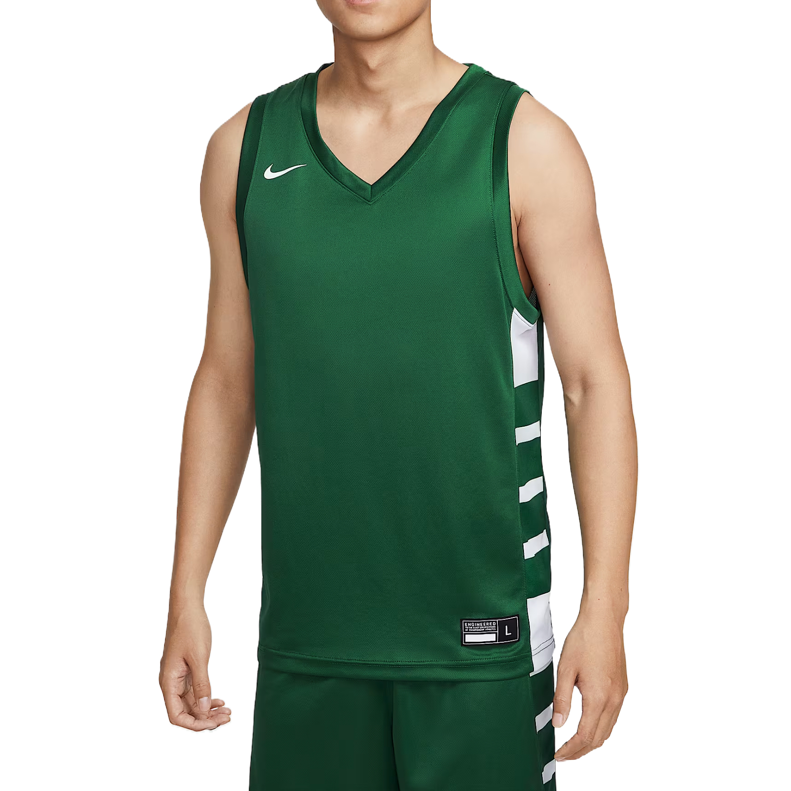 Nike Dri Fit ElitePower Basketball Jersey Men's Dark Green