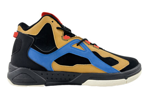 361° Comfortable Abrasion Resistant Abrasion Resistant Mid top Basketball Shoes Men’s Black Yellow