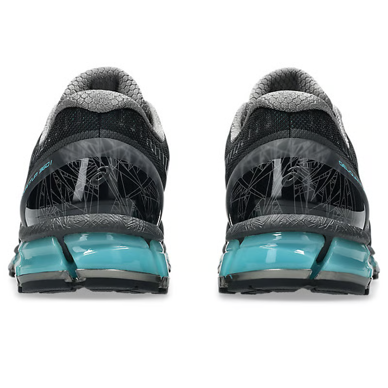 ASICS Gel Quantum 360 Breathable Support Running Shoes Men’s Black Blue