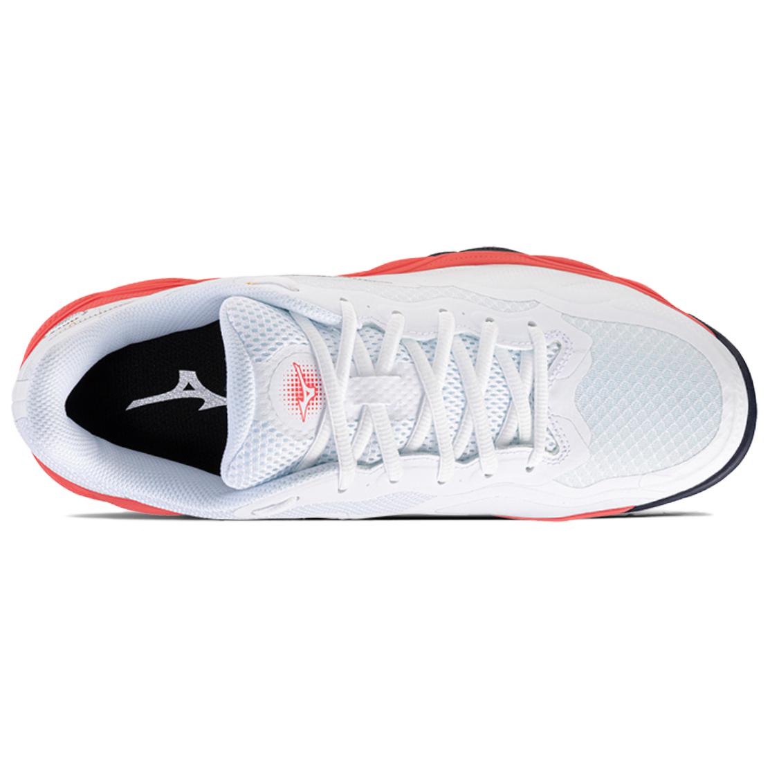 Mizuno WAVE ENFORCE COURT Megalodon Cushioning, Wear Resistant Tennis Shoes Unisex White