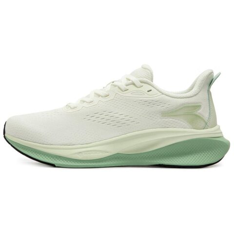 361° Slip Resistant, Abrasion Resistant, Rebound Low top Sprint Running Shoes Unisex White Green