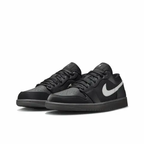 Jordan Air Jordan 1 Slip Resistant, Abrasion Resistant, Breathable Low top Basketball Shoes Unisex Black