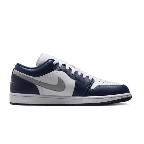 Jordan Air Jordan 1 Abrasion Resistant Low top Vintage Basketball Shoes Unisex Blue White