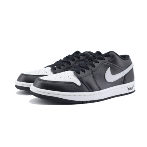 Jordan Air Jordan 1 ‘Orca’ Slip Resistant Abrasion Resistant Low top Vintage Basketball Shoes Unisex Black