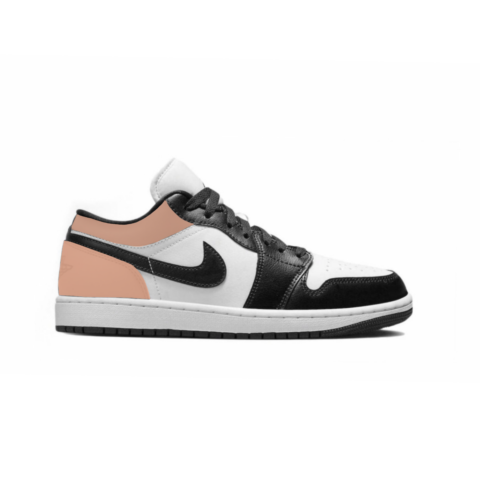 Jordan Air Jordan 1 Cushioning Slip Resistant Low top Vintage Basketball Shoes Women’s Peach Pink