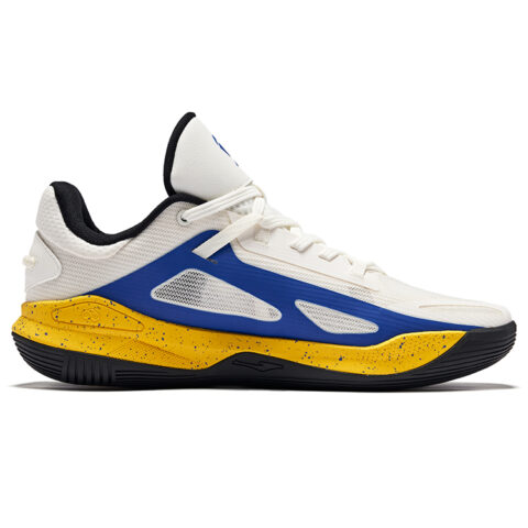 Erke Qianxun TD Cushioning Rebound Anti Rollover Low top Basketball Shoes Men’s Microcrystal White Starry Blue