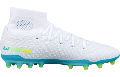 Li Ning Shadow Swift 2 Comfortable And Breathable Artificial Turf Synthetic Leather Cushioning Soccer Shoes Men’s White