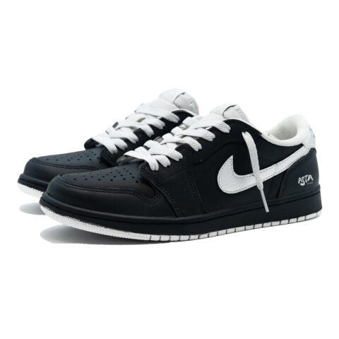 Jordan Air Jordan 1 Abrasion Resistant Abrasion Resistant Low top Vintage Basketball Shoes Unisex Black Silver
