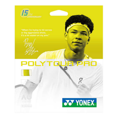 YONEX Tennis Racket Strings Polyester Unisex 12m Flash Yellow