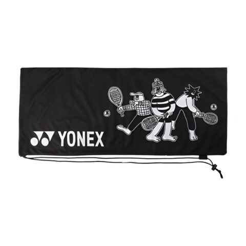 YONEX Badminton Racket Bags 2 Pcs Fashion, Casual Shoulder Bag Black Unisex Flannelette Pouch