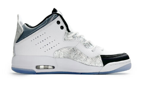 Jordan Courtside 23 Slip Resistant Abrasion Resistant Mid top Vintage Basketball Shoes Unisex White
